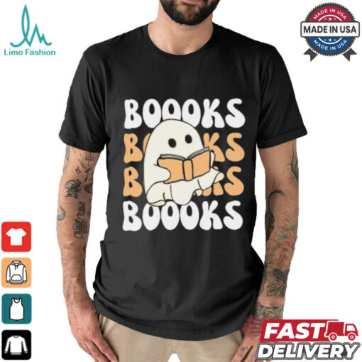 Cute Ghost Reading T Shirt