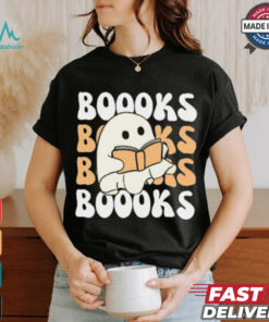 Cute Ghost Reading T Shirt