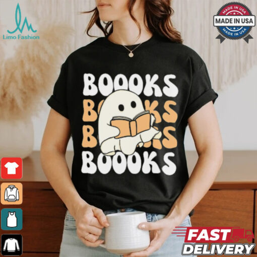 Cute Ghost Reading T Shirt