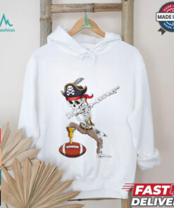 Dab Skeleton Funny Dabbing Skeleton Pirate Football shirt