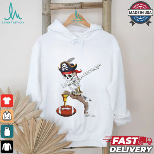Dab Skeleton Funny Dabbing Skeleton Pirate Football shirt