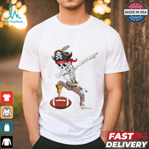 Dab Skeleton Funny Dabbing Skeleton Pirate Football shirt