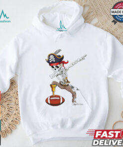 Dab Skeleton Funny Dabbing Skeleton Pirate Football shirt