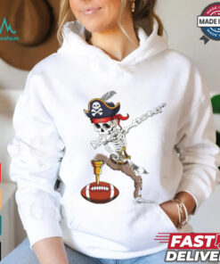 Dab Skeleton Funny Dabbing Skeleton Pirate Football shirt