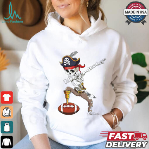 Dab Skeleton Funny Dabbing Skeleton Pirate Football shirt