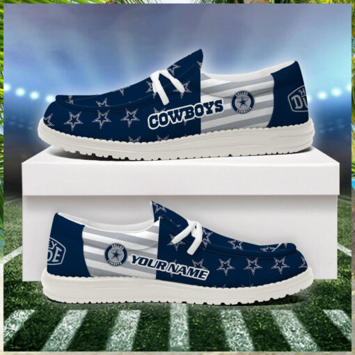 Dallas Cowboys 2024 Version Personalized Hey Dude Shoes