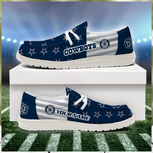 Dallas Cowboys 2024 Version Personalized Hey Dude Shoes