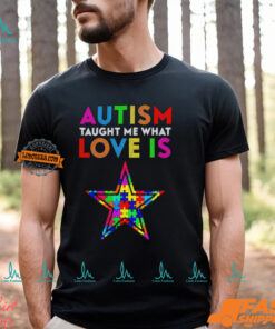 Dallas Cowboys Autism Taught Me What Love Is T Shirt