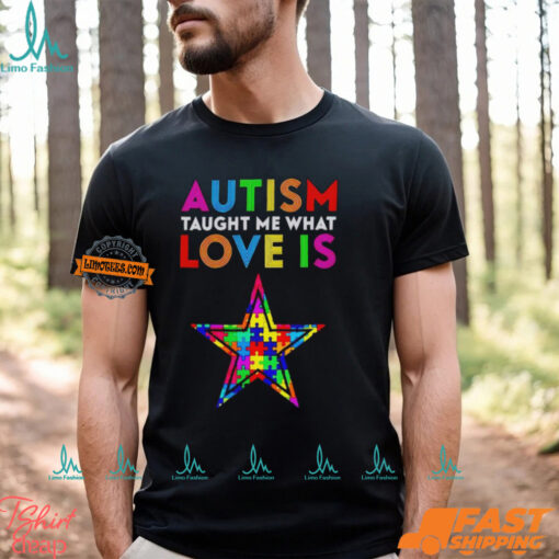 Dallas Cowboys Autism Taught Me What Love Is T Shirt