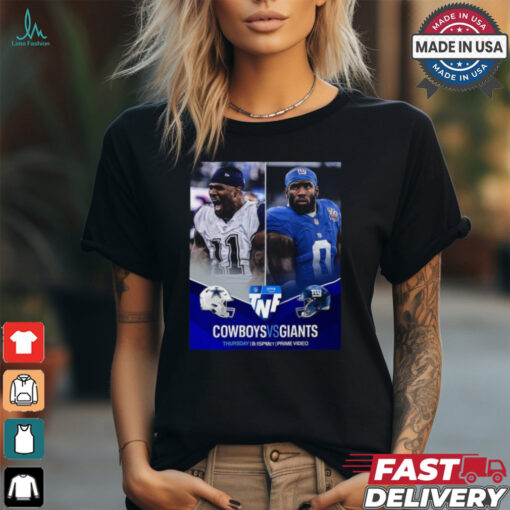 Dallas Cowboys Vs. Giants 2024 Week 4 Matchup Shirt