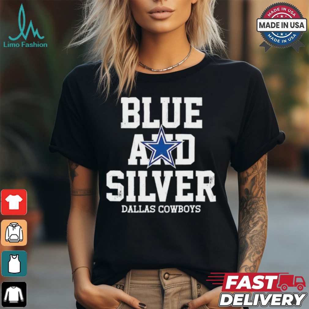Dallas Cowboys blue and silver shirt Dallas Cowboys blue and silver shirt