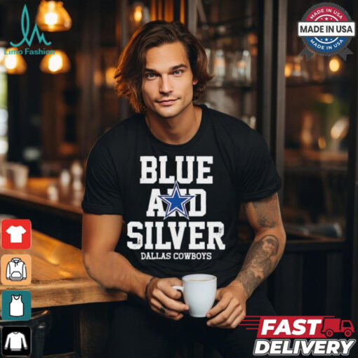 Dallas Cowboys blue and silver shirt