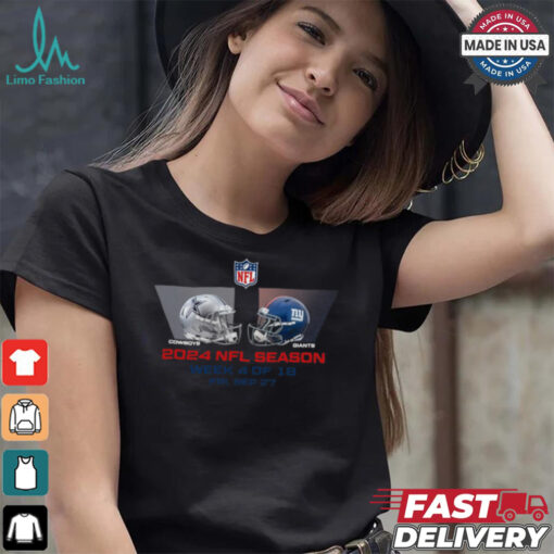 Dallas Cowboys vs New York Giants NFL season week 4 2024 shirt