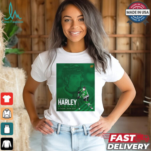Dallas Stars NHL Thomas Harley Signed Extension 2 Year Poster t shirt