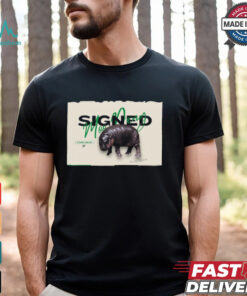 Dallas Stars Signed Moo Deng 2 Year Puck Yeah Poster t shirt