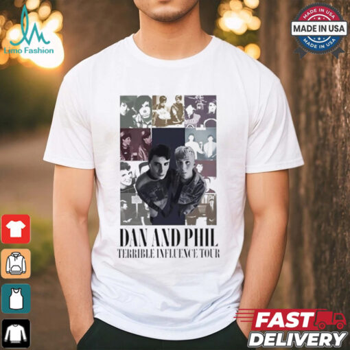 Dan and Phil Terrible Influence Tour Eras Tour Style shirt