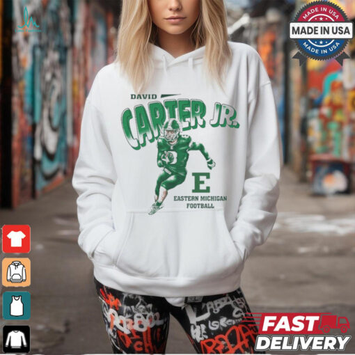 David Carter Jr. Cartoon Eastern Michigan Football t shirt