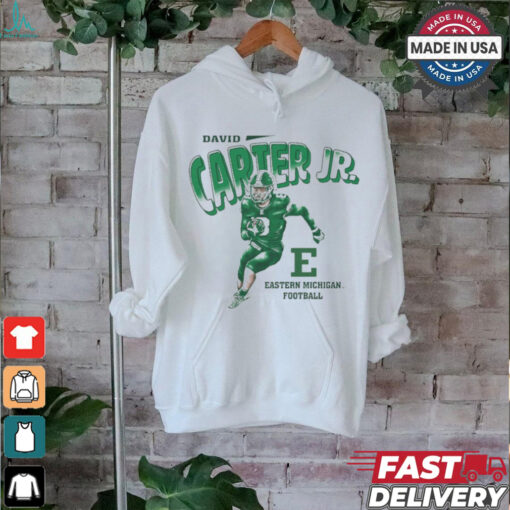 David Carter Jr. Cartoon Eastern Michigan Football t shirt