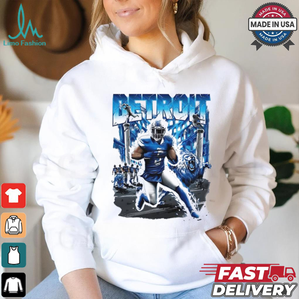 David Montgomery Detroit Lions football graphic shirt David Montgomery Detroit Lions football graphic shirt