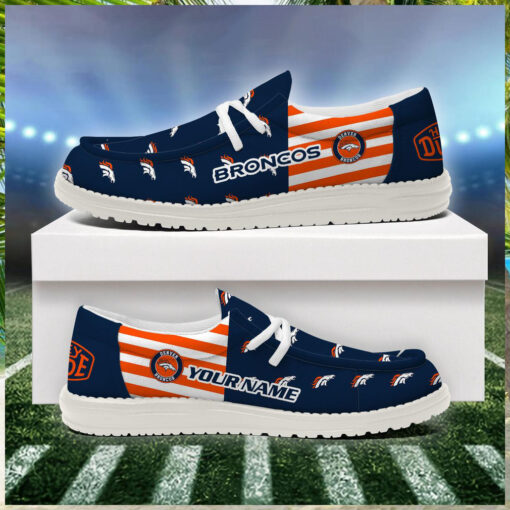 Denver Broncos 2024 Version Personalized Hey Dude Shoes