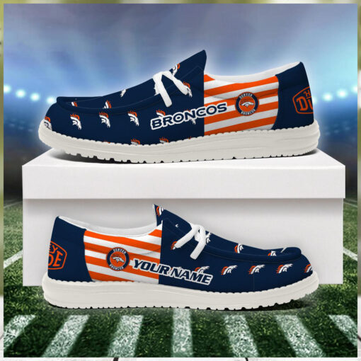 Denver Broncos 2024 Version Personalized Hey Dude Shoes