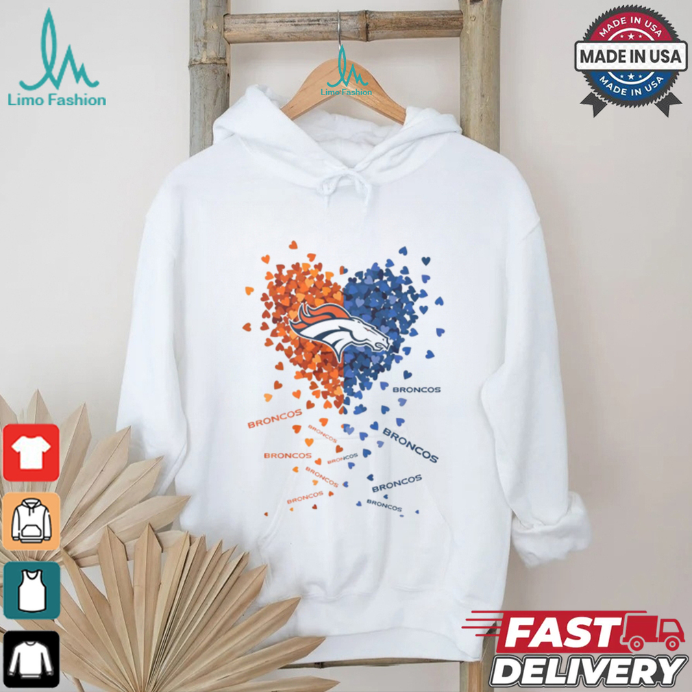 Denver Broncos Heart Shirt Denver Broncos Heart Shirt