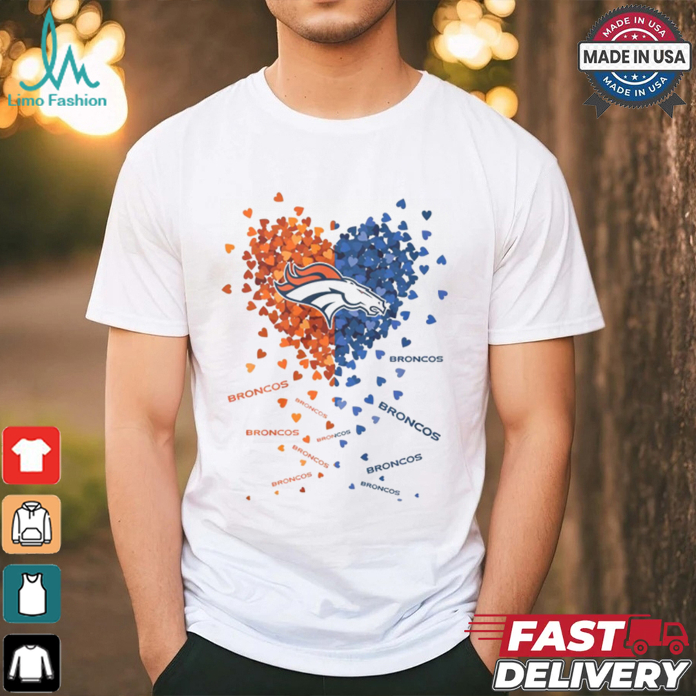 Denver Broncos Heart Shirt Denver Broncos Heart Shirt
