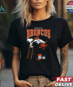 Denver Broncos Snoopy Painting Shirt