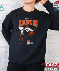 Denver Broncos Snoopy Painting Shirt