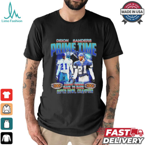 Deon Sanders Prime Time Back to Back Champ vintage shirt