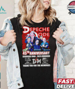 Depeche Mode Rock Band 45th Anniversary 1980 2025 Thank You For The Memories T Shirt