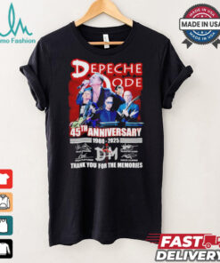 Depeche Mode Rock Band 45th Anniversary 1980 2025 Thank You For The Memories T Shirt