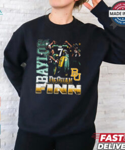 Dequan Finn Baylor Bears Vintage Graphic t shirt