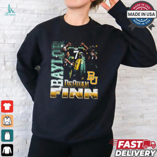Dequan Finn Baylor Bears Vintage Graphic t shirt