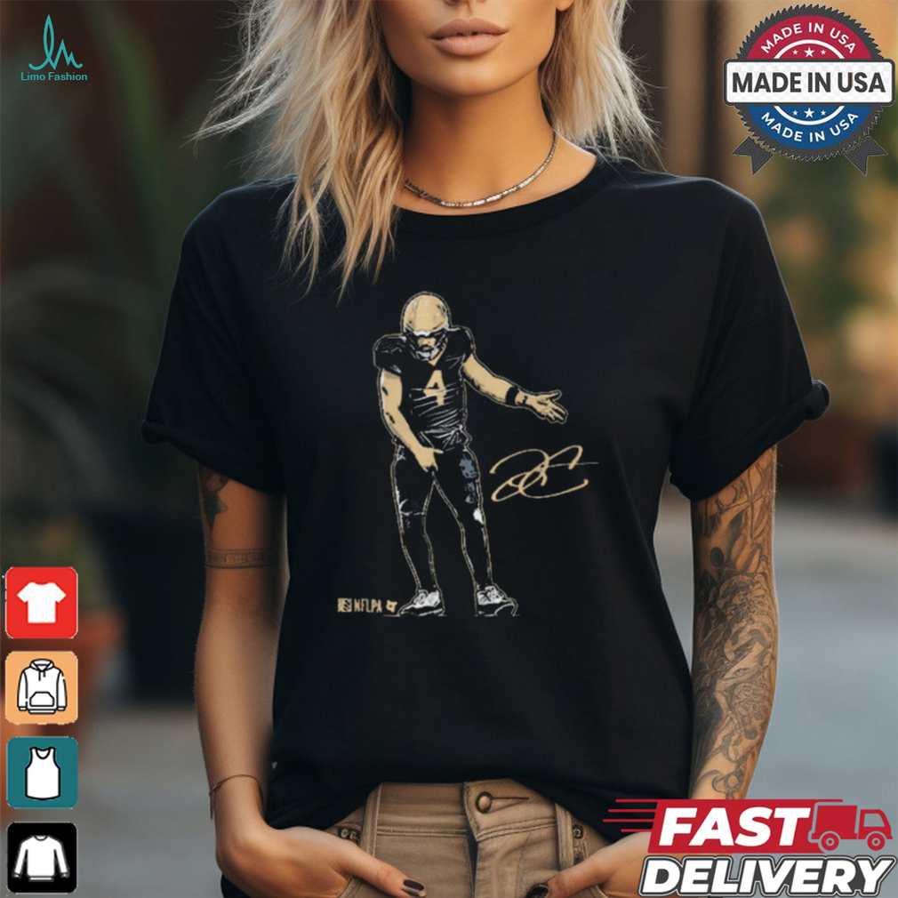 Derek Carr Superstar Pose New Orleans Saints NFL Signature t shirt Derek Carr Superstar Pose New Orleans Saints NFL Signature t shirt