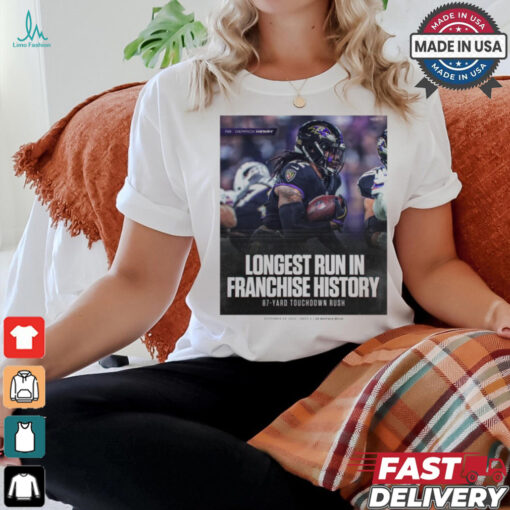 Derrick Henry Baltimore Ravens Longest Run In Franchise History 87 Yard Touchdown Rush Poster t shirt