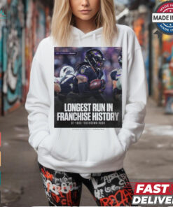 Derrick Henry Baltimore Ravens Longest Run In Franchise History 87 Yard Touchdown Rush Poster t shirt