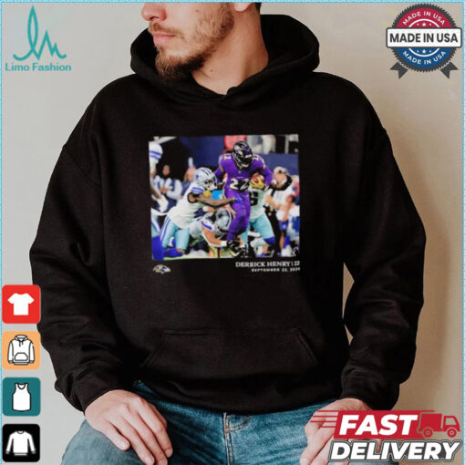 Derrick Henry Baltimore Ravens NFL Flash Features Week 3 T Shirt