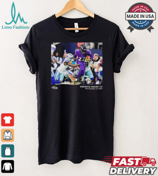 Derrick Henry Baltimore Ravens NFL Flash Features Week 3 T Shirt