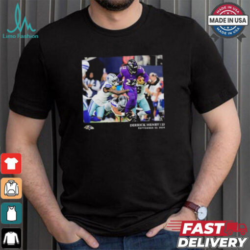 Derrick Henry Baltimore Ravens NFL Flash Features Week 3 T Shirt