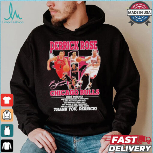 Derrick Rose Chicago Bulls NBA Most Valuable Player 2008 Forever Thank You T Shirt