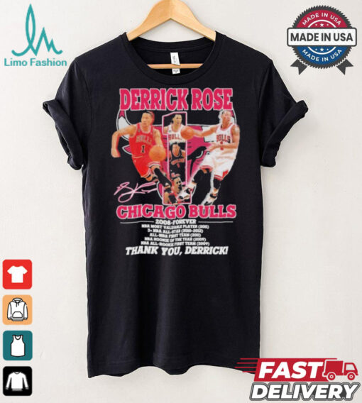 Derrick Rose Chicago Bulls NBA Most Valuable Player 2008 Forever Thank You T Shirt
