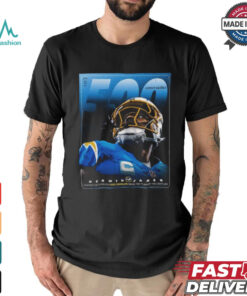 Derwin James Los Angeles Chargers 500 career tackles since the turn of the century shirt