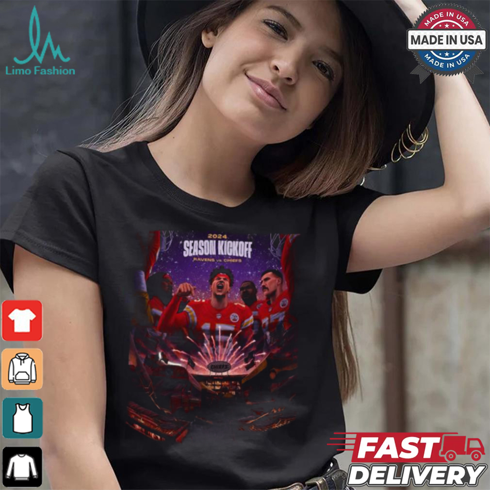 Design 2024 NFL Season Kickoff Ravens vs. Chiefs Shirt Design 2024 NFL Season Kickoff Ravens vs. Chiefs Shirt