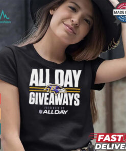 Design Baltimore Ravens All Day Giveaways Kickoff Game Shirt