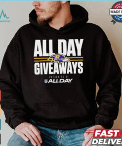 Design Baltimore Ravens All Day Giveaways Kickoff Game Shirt