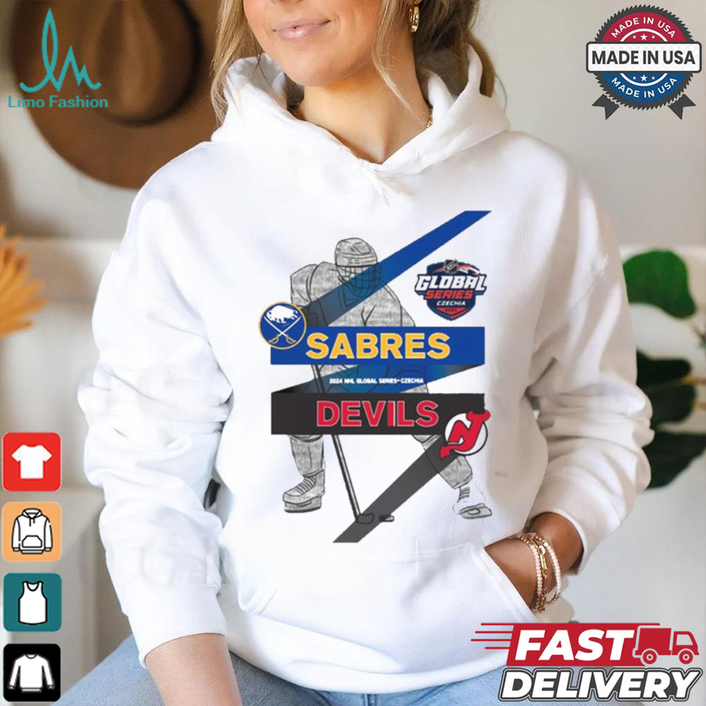 Design Buffalo Sabres vs. New Jersey Devils 2024 NHL Global Series Matchup NHL T shirt Design Buffalo Sabres vs. New Jersey Devils 2024 NHL Global Series Matchup NHL T shirt