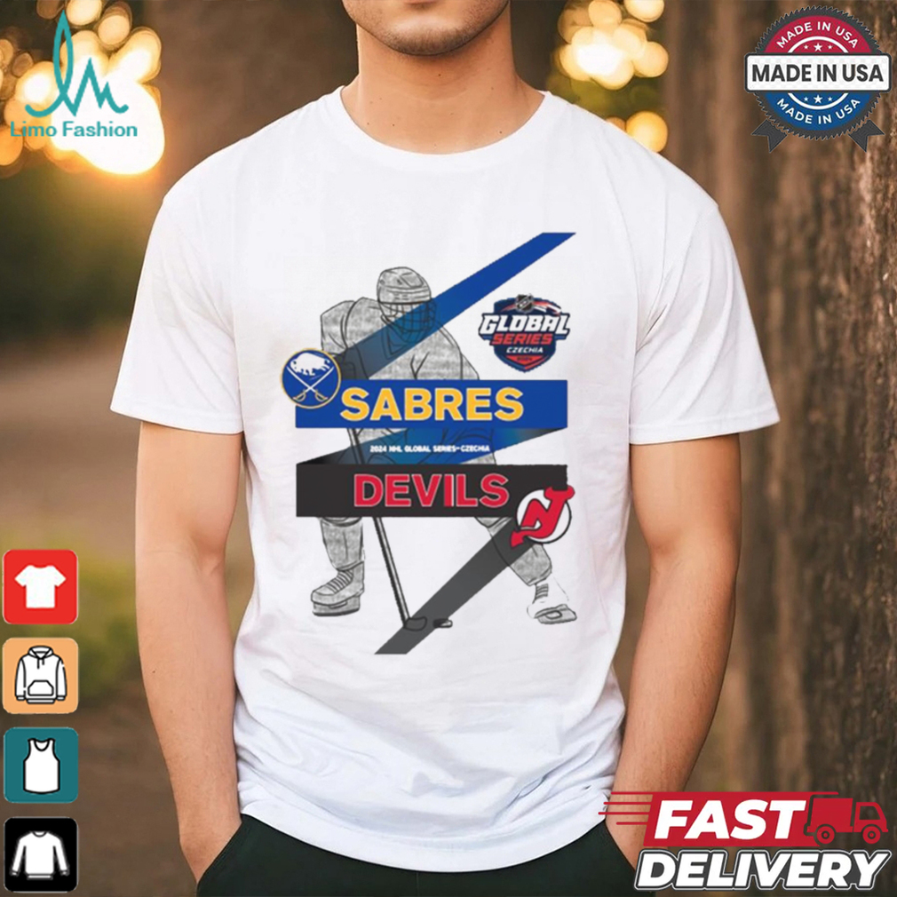 Design Buffalo Sabres vs. New Jersey Devils 2024 NHL Global Series Matchup NHL T shirt Design Buffalo Sabres vs. New Jersey Devils 2024 NHL Global Series Matchup NHL T shirt