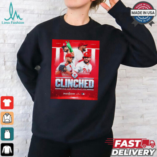 Design Clinched Philadelphia Phillies 2024 Postseason #RedOctober Shirt
