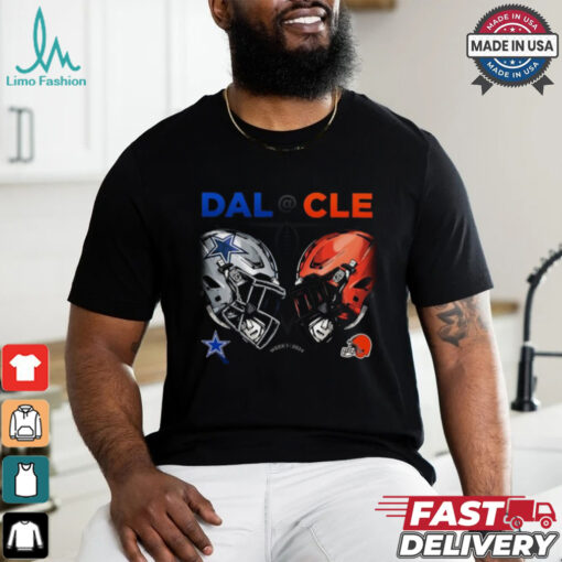 Design Dallas Cowboys vs. Cleveland Browns 2024 NFL Week 1 Matchup Shirt